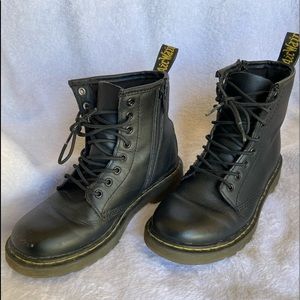 Dr. Martens Delaney Black Leather Boots